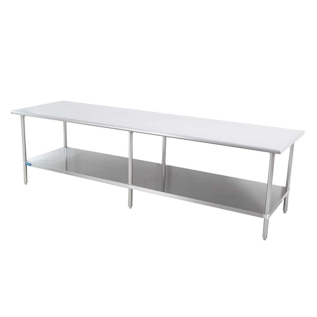 Sapphire Manufacturing SMT-30108S Stainless Steel Top " 97" - 108" Work Table