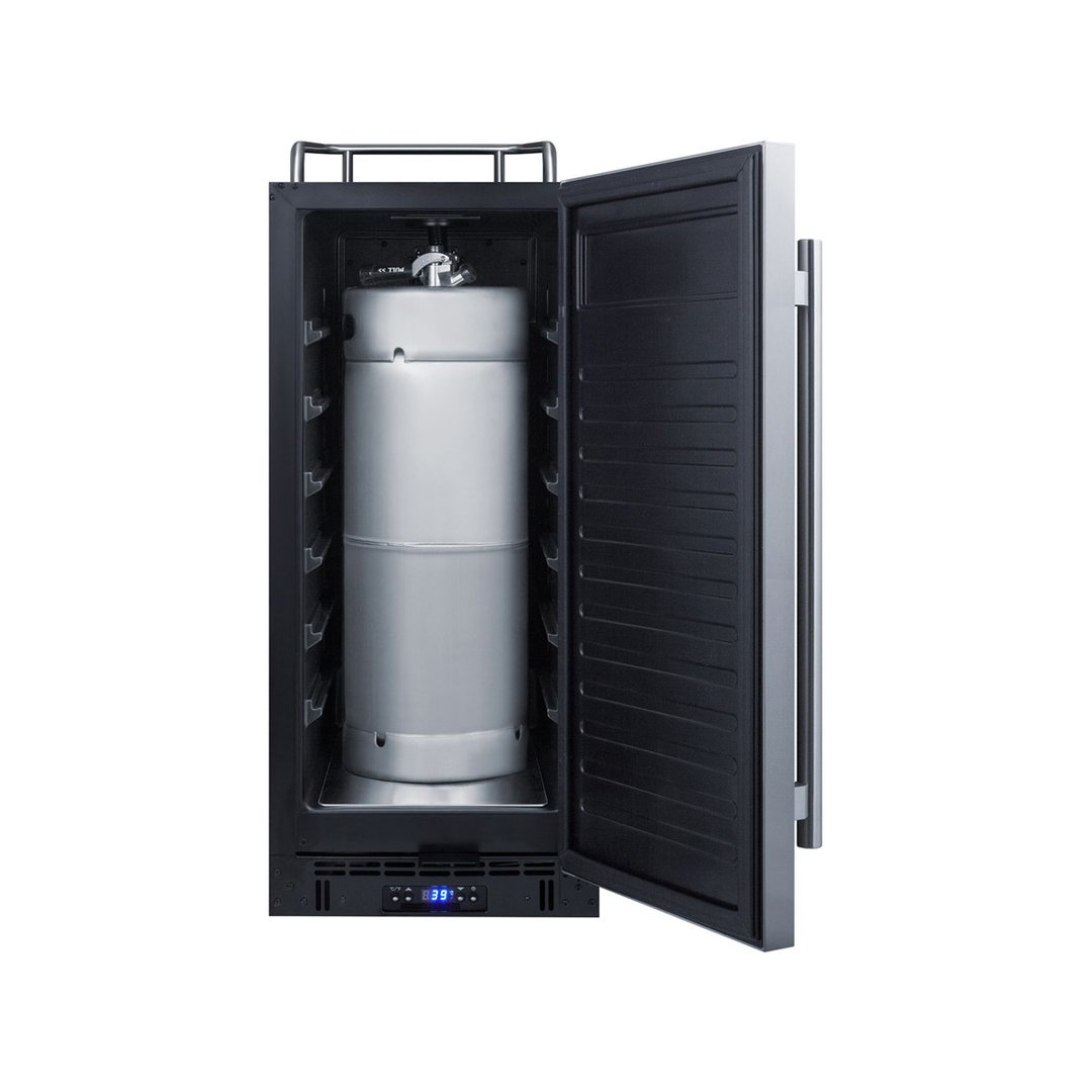 Summit SBC15NKCSS 15" Draft Beer Cooler Dispenser, 2.9 cu. ft.