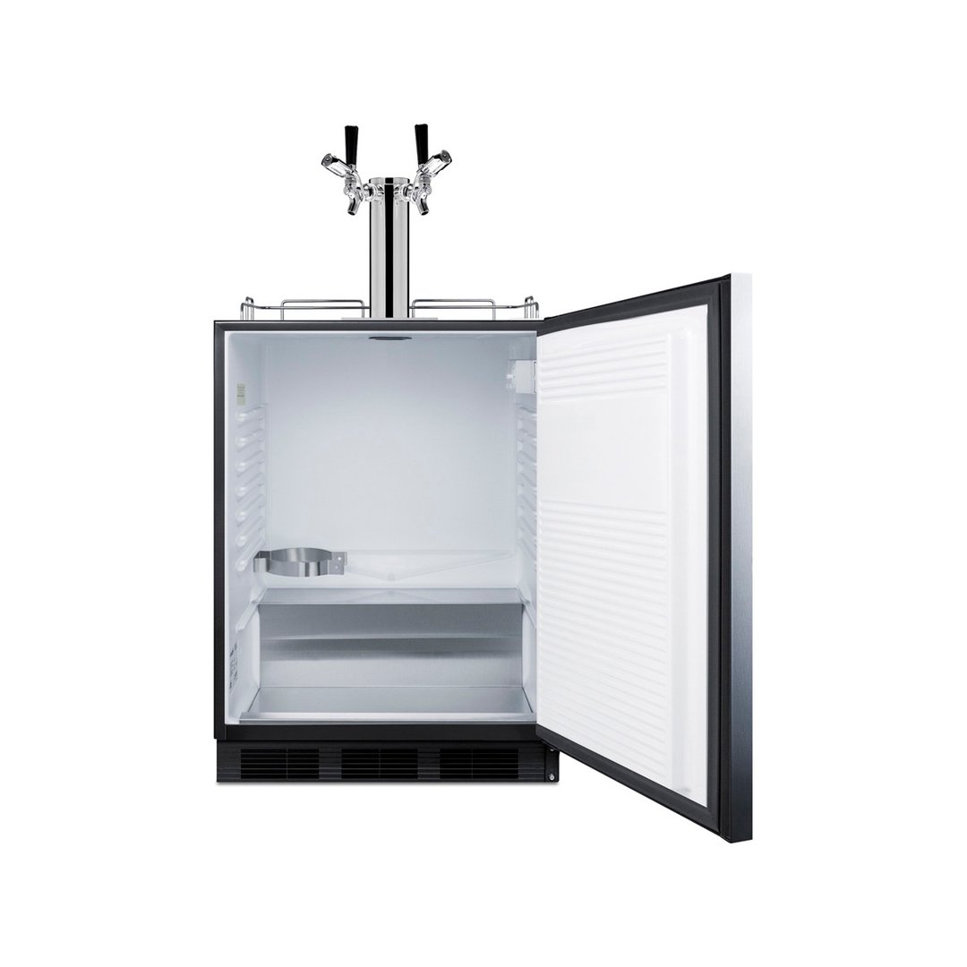 Summit SBC58BLBIADALOCK 1 Tower Kegerator Dispenser, 5.5 cu. ft.