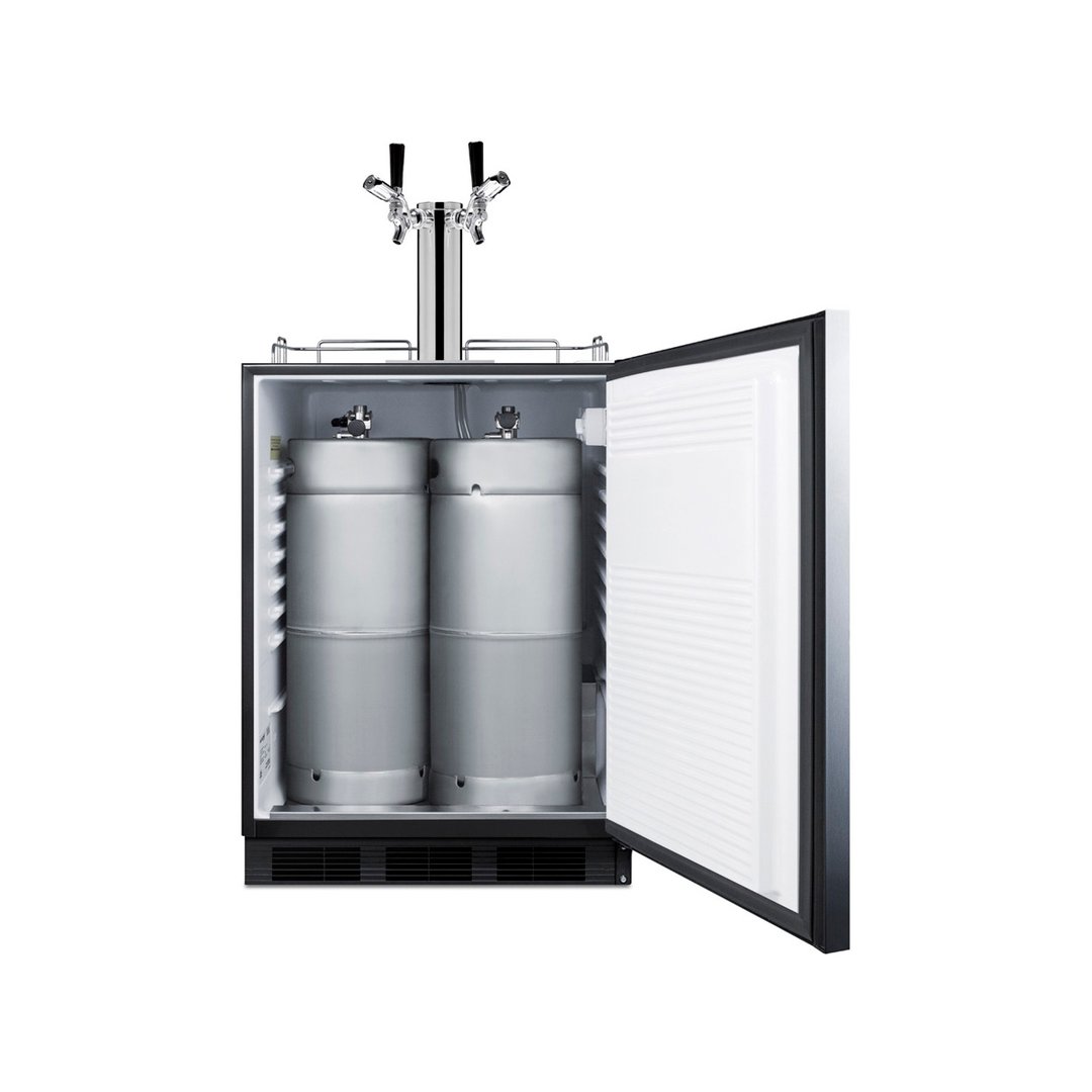 Summit SBC58BLBIADALOCK 1 Tower Kegerator Dispenser, 5.5 cu. ft.