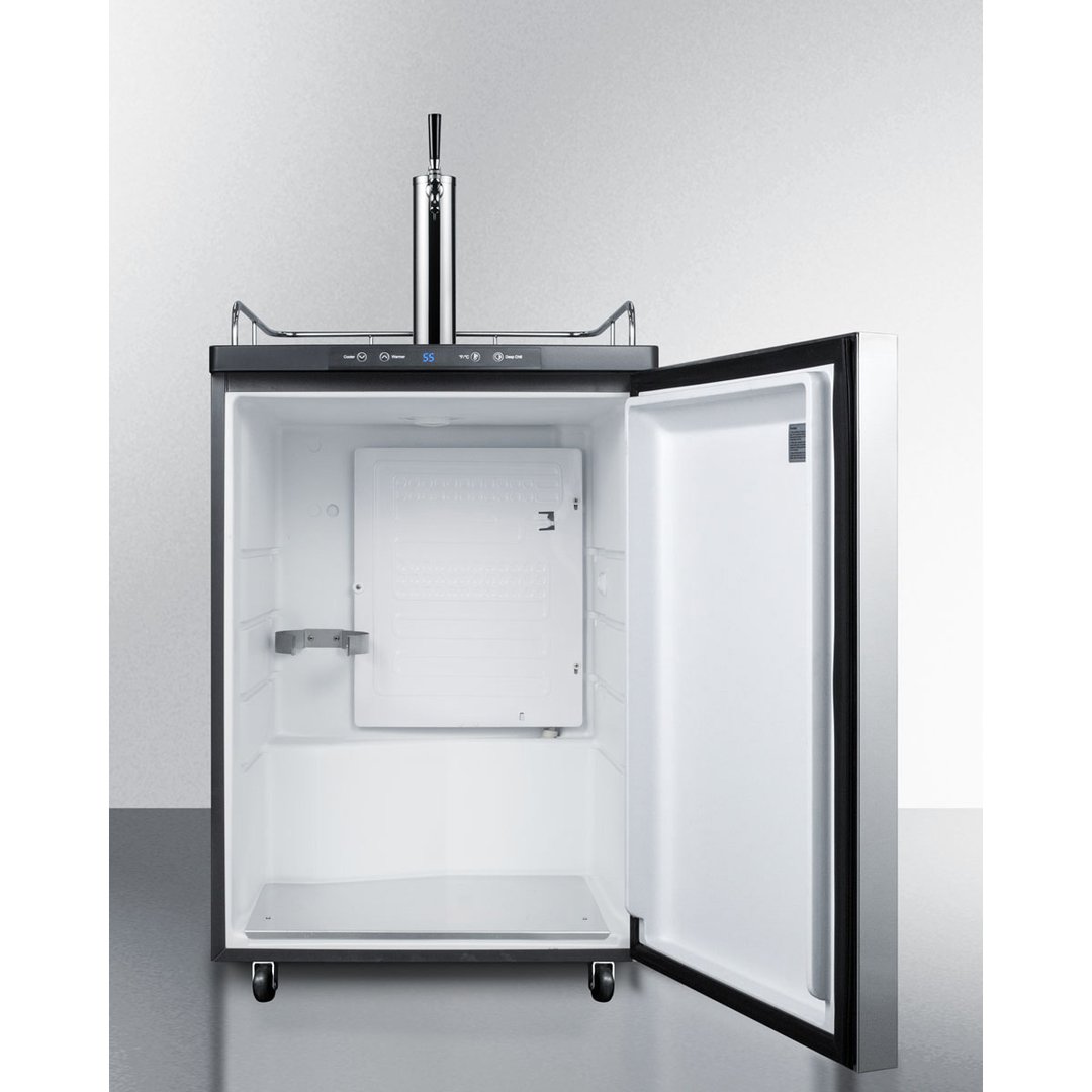Summit SBC635M7SSHH 24" 1 Tower Draft Beer Cooler Dispenser, 5.6 cu. ft.
