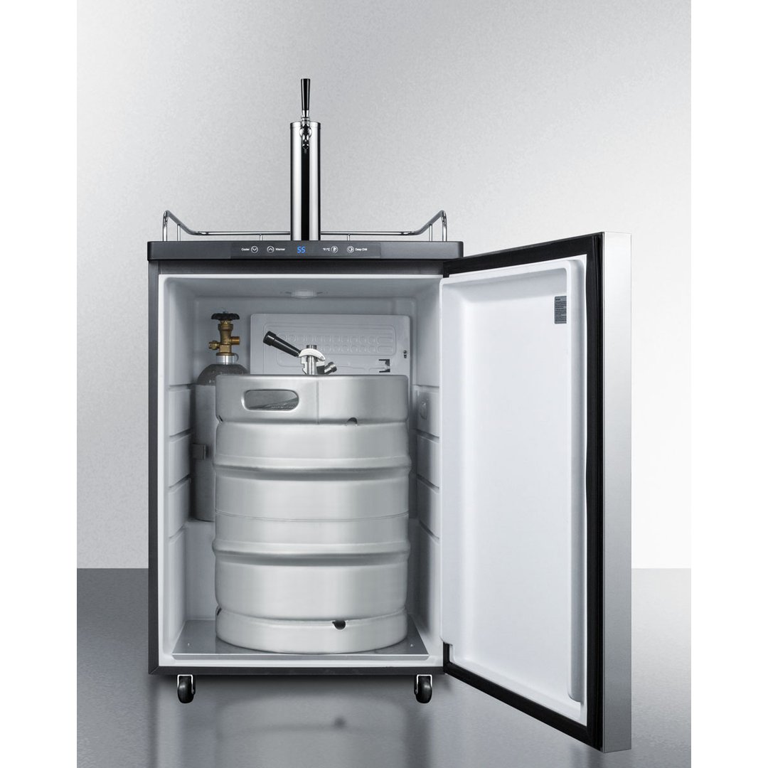 Summit SBC635M7SSHH 24" 1 Tower Draft Beer Cooler Dispenser, 5.6 cu. ft.