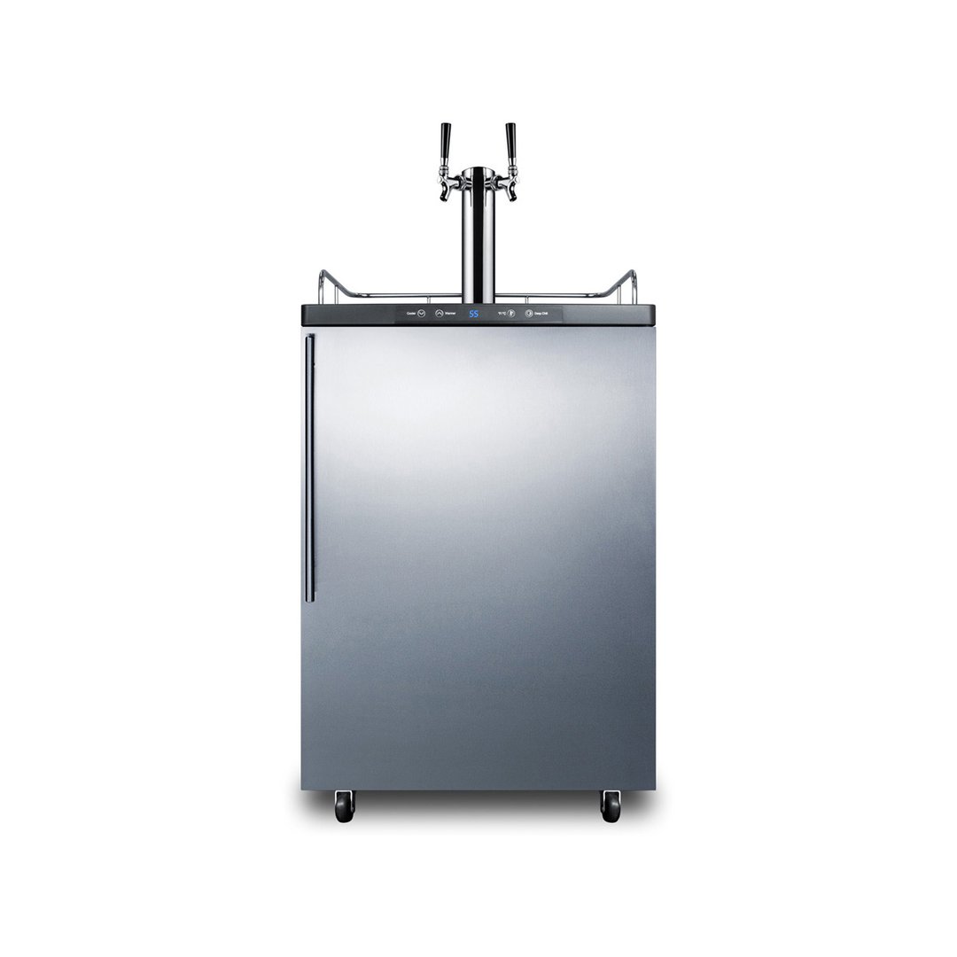 Summit SBC635M7SSHVTWIN 24" 1 Tower Draft Beer Cooler Dispenser, 5.6 cu. ft.
