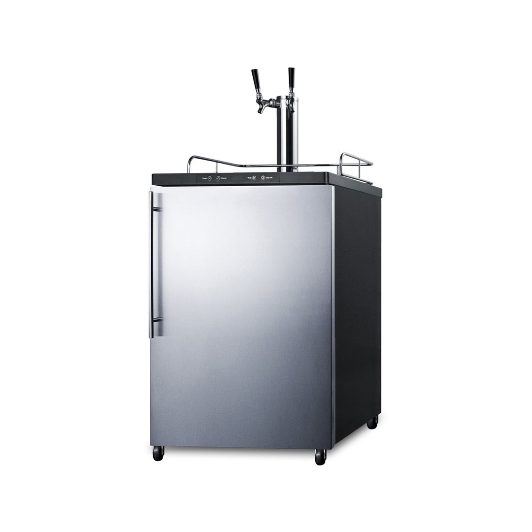 Summit SBC635M7SSHVTWIN 24" 1 Tower Draft Beer Cooler Dispenser, 5.6 cu. ft.