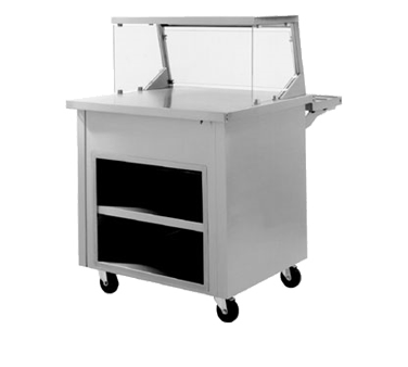 Delfield SC-50-NU 50" Shelleyglas® Solid Top Serving Counter w/ Enclosed Base