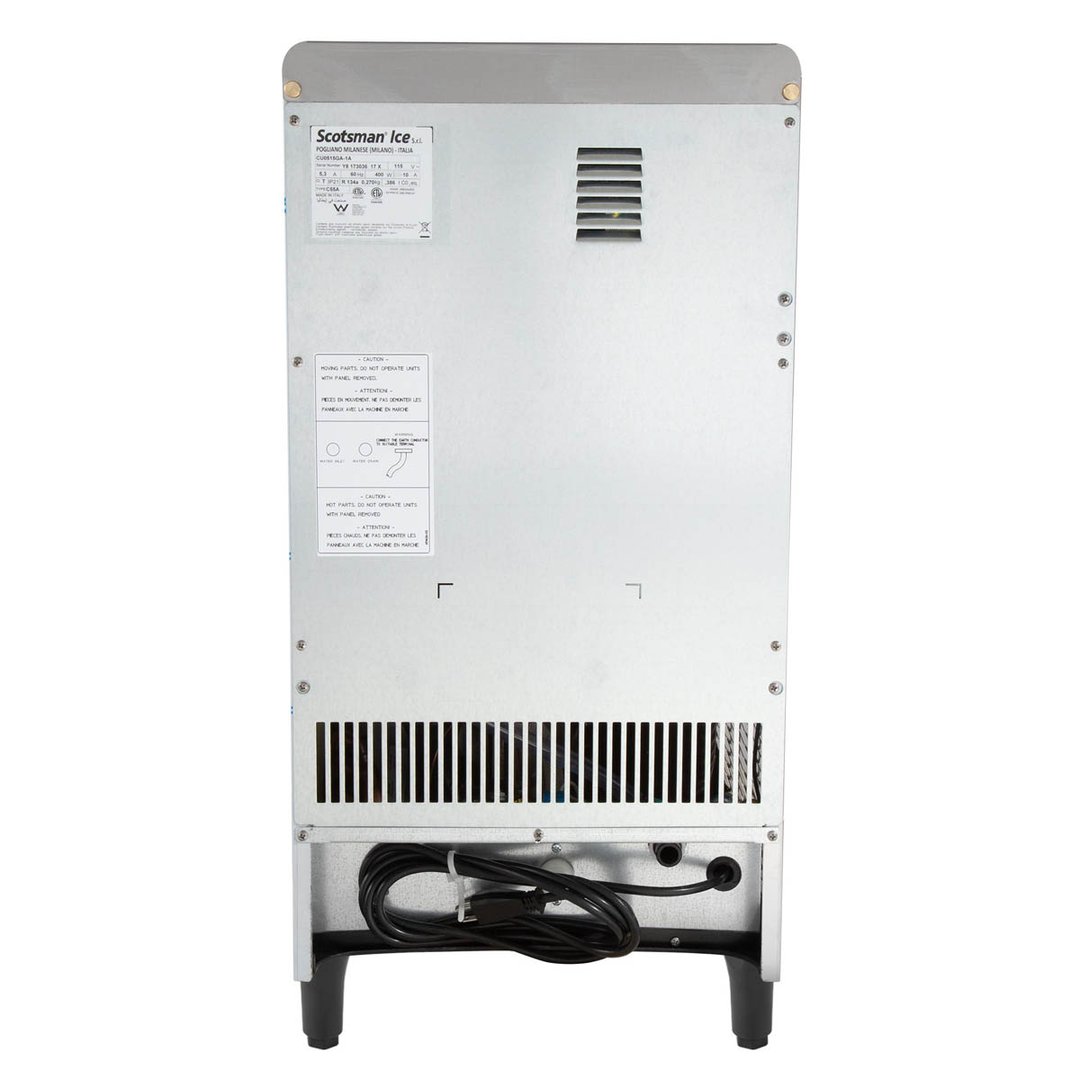 Scotsman CU0515GA-1 15" Air Cooled Gourmet 84 lb Undercounter Ice Machine with 24 lb Bin