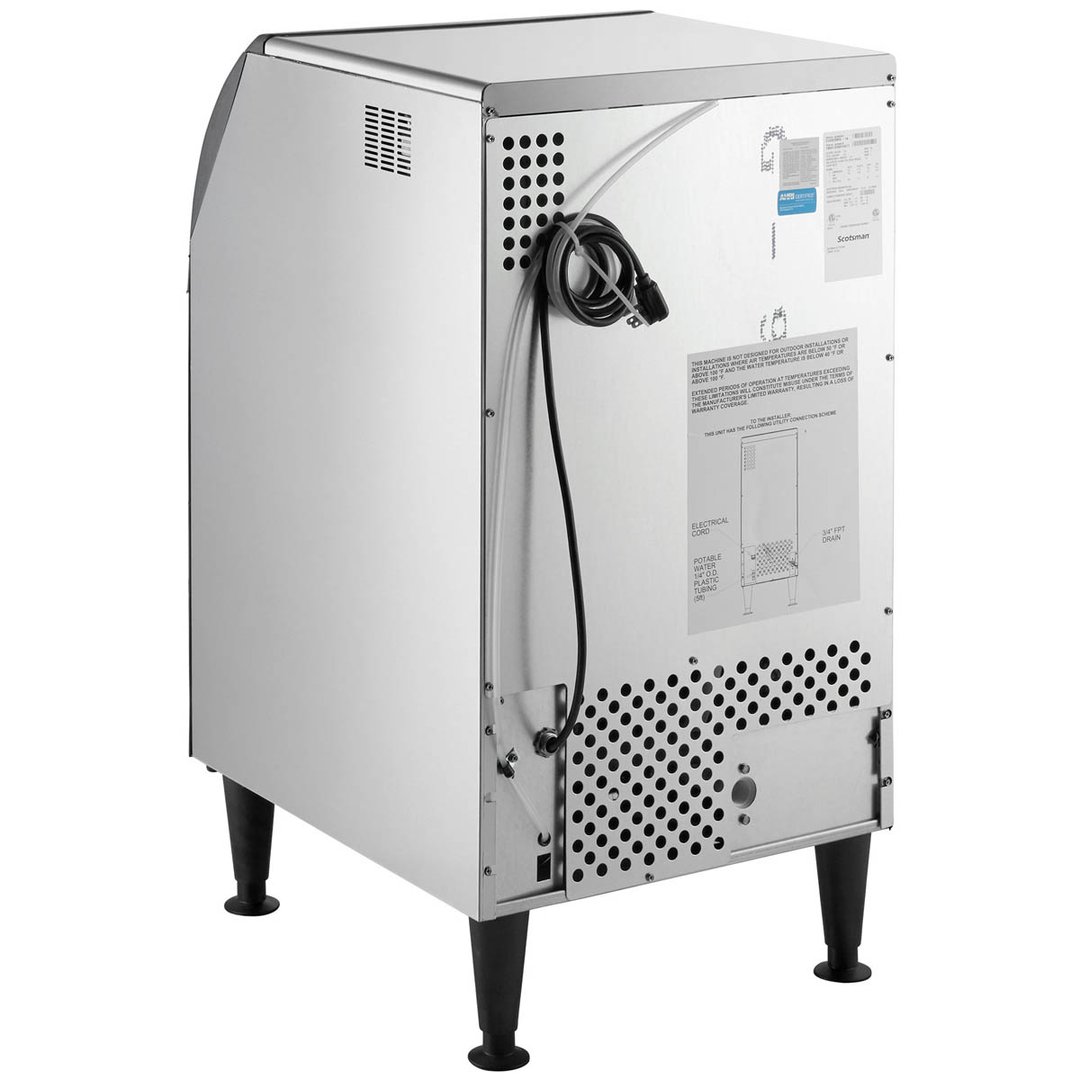 Scotsman CU0920MA-6 Air Cooled Ice Maker with Bin, Dice Cubes, 100 lbs/Day, 50hz Export Model