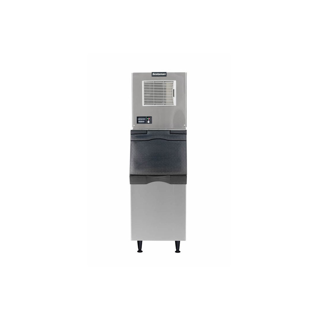 Scotsman MC0322SA-1/B322S Air Cooled Half Cube 356 lb Ice Machine with Bin, 370 lb Storage