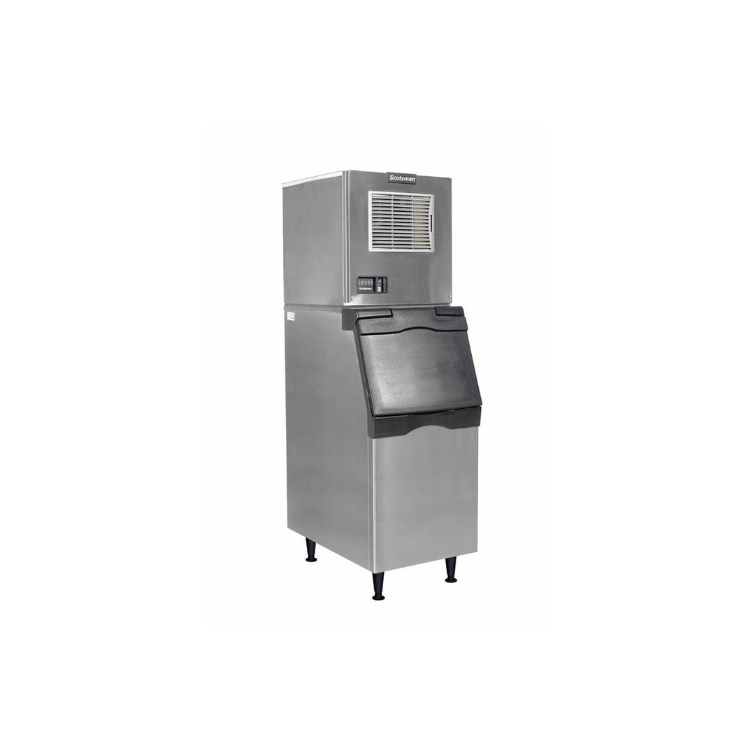 Scotsman MC0322SA-1/B322S Air Cooled Half Cube 356 lb Ice Machine with Bin, 370 lb Storage