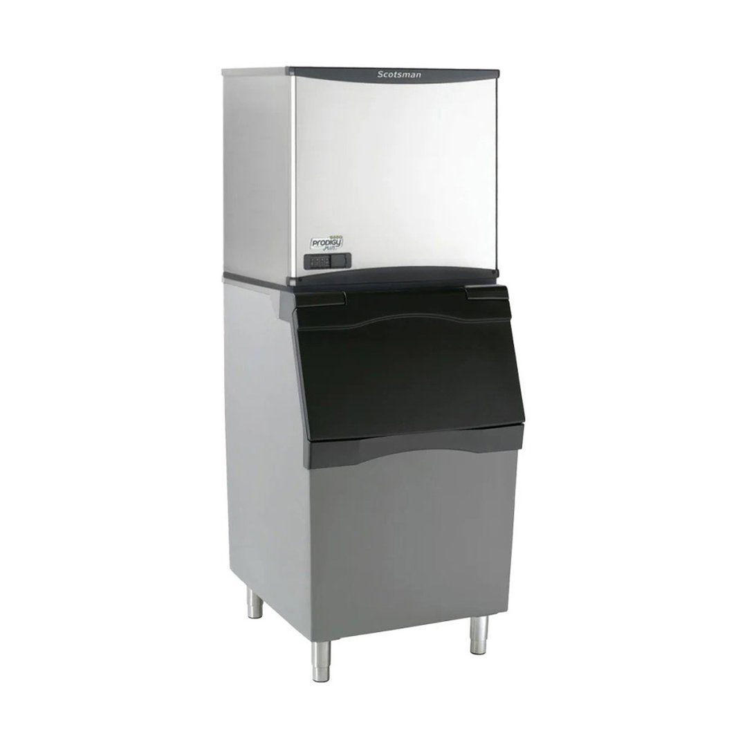 Scotsman NS0422W-1/B530P/KBT27 Water Cooled Nugget 455 lb Ice Machine with Bin, 536 lb Plastic