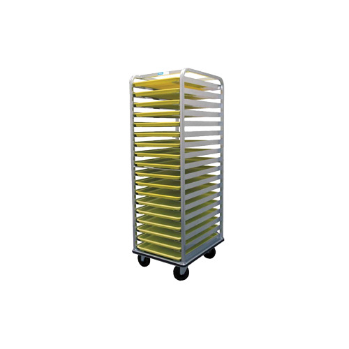 SecoSelect ORV-3-1818-X 10 Pan Aluminum End Load Versatile Tray Rack with 3" Bottom Load Slides