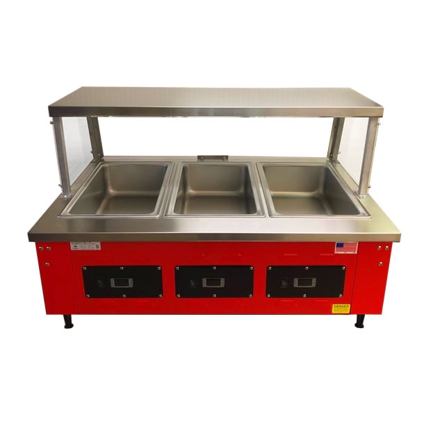 SecoSelect SU6 Countertop Food Pan Warmer w/ (6) 12"x20" Pan Openings, Electronic Control