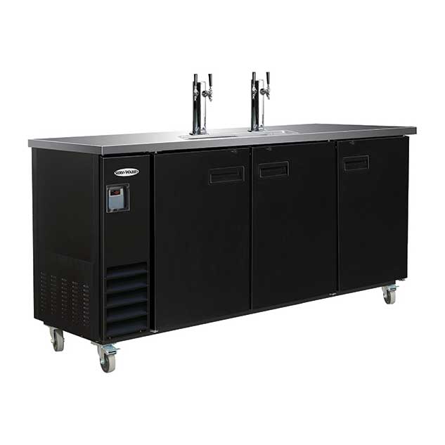 Serv-Ware DD73-2-HC 73" 2 Columns Draft Beer Cooler, 17.26 cu. ft.