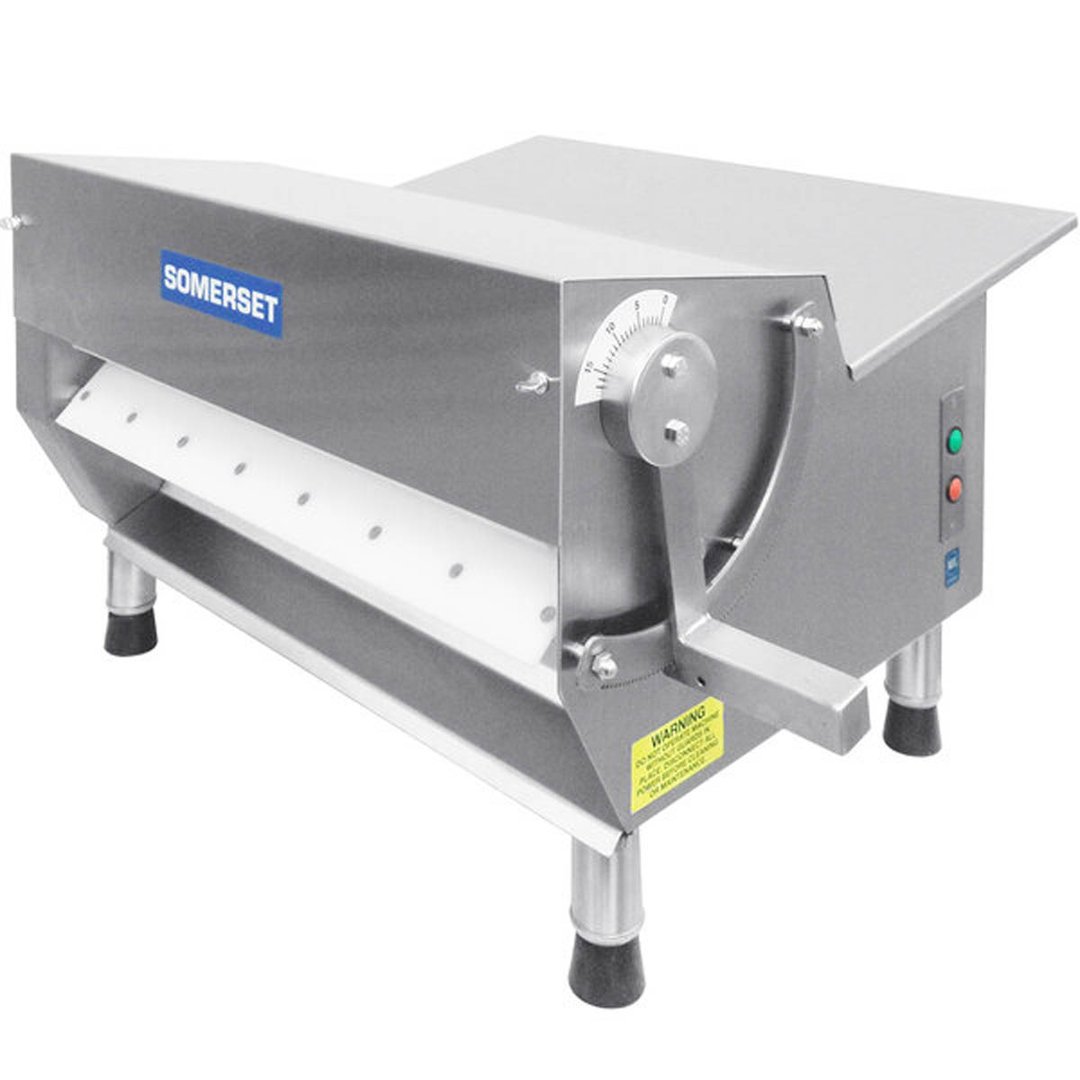 Somerset CDR-500M Countertop Single Pass Dough Sheeter, 20" Metallic Rollers, Side Operation