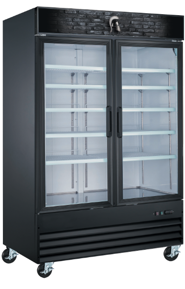 Spartan Refrig SGM49 52" 2-Section Merchandiser Refrigerator with Glass Door, 48 cu. ft.