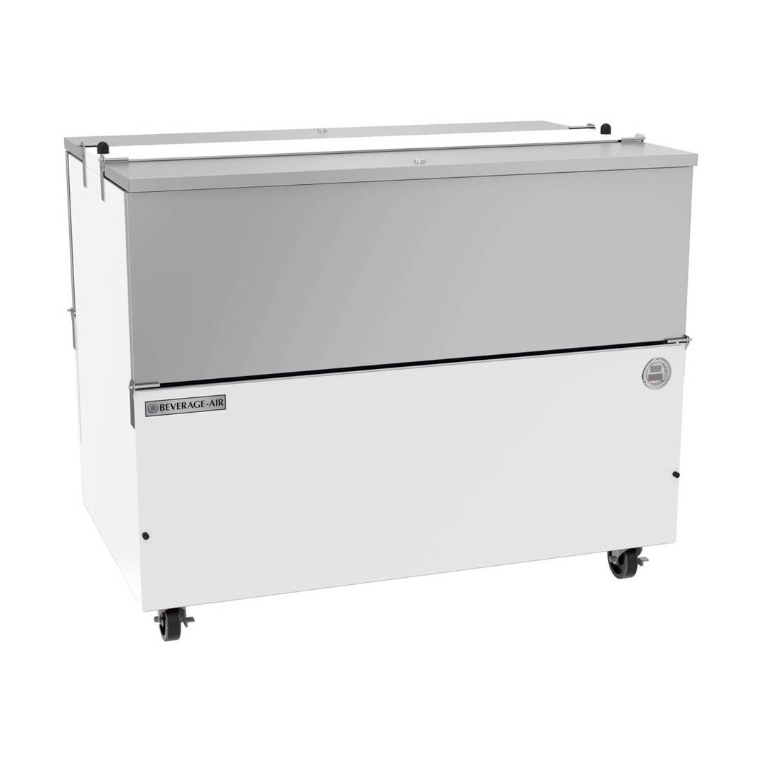 Beverage Air ST49HC-W 49" Dual Sided Milk Cooler, Cold Wall, 12 Crates Capacity