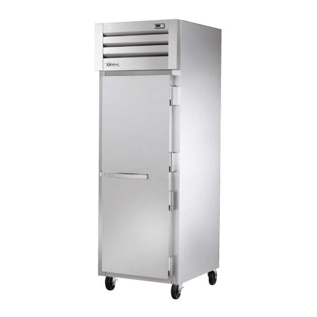 True STA1R-1S-HC 27" TOne Section Reach-In Refrigerator w/ Solid Door, Top Mounted, Aluminum Interior-Stainless Floor