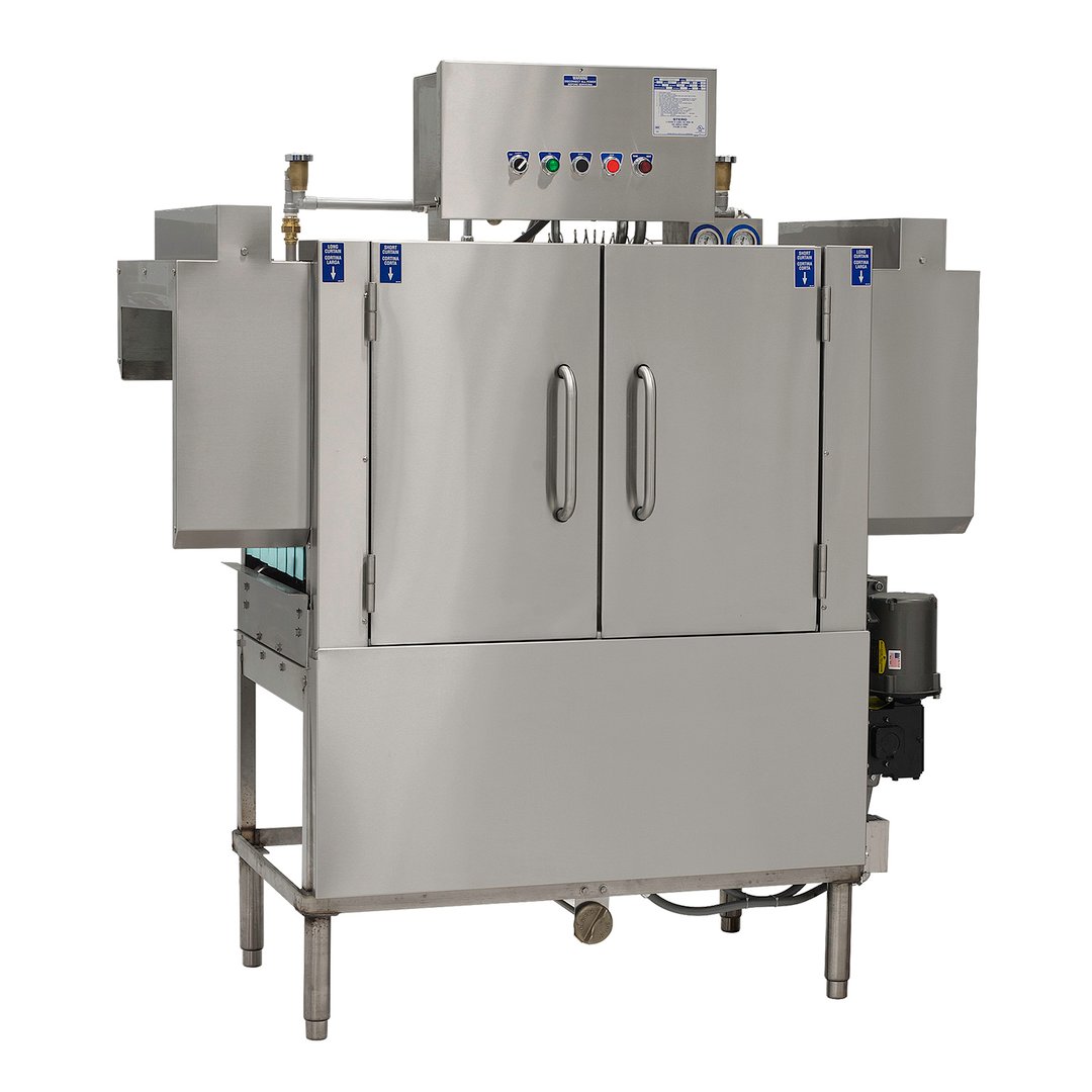 Stero ER44 44" Conveyor Dishwasher-220 Racks/Hr-146 Gal/Hr-High Temp Specify Tank without Booster