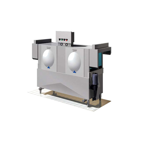 Stero SCT-76 76" Conveyor Dishwasher-310 Racks/Hr-High Temp Specify Tank without Booster