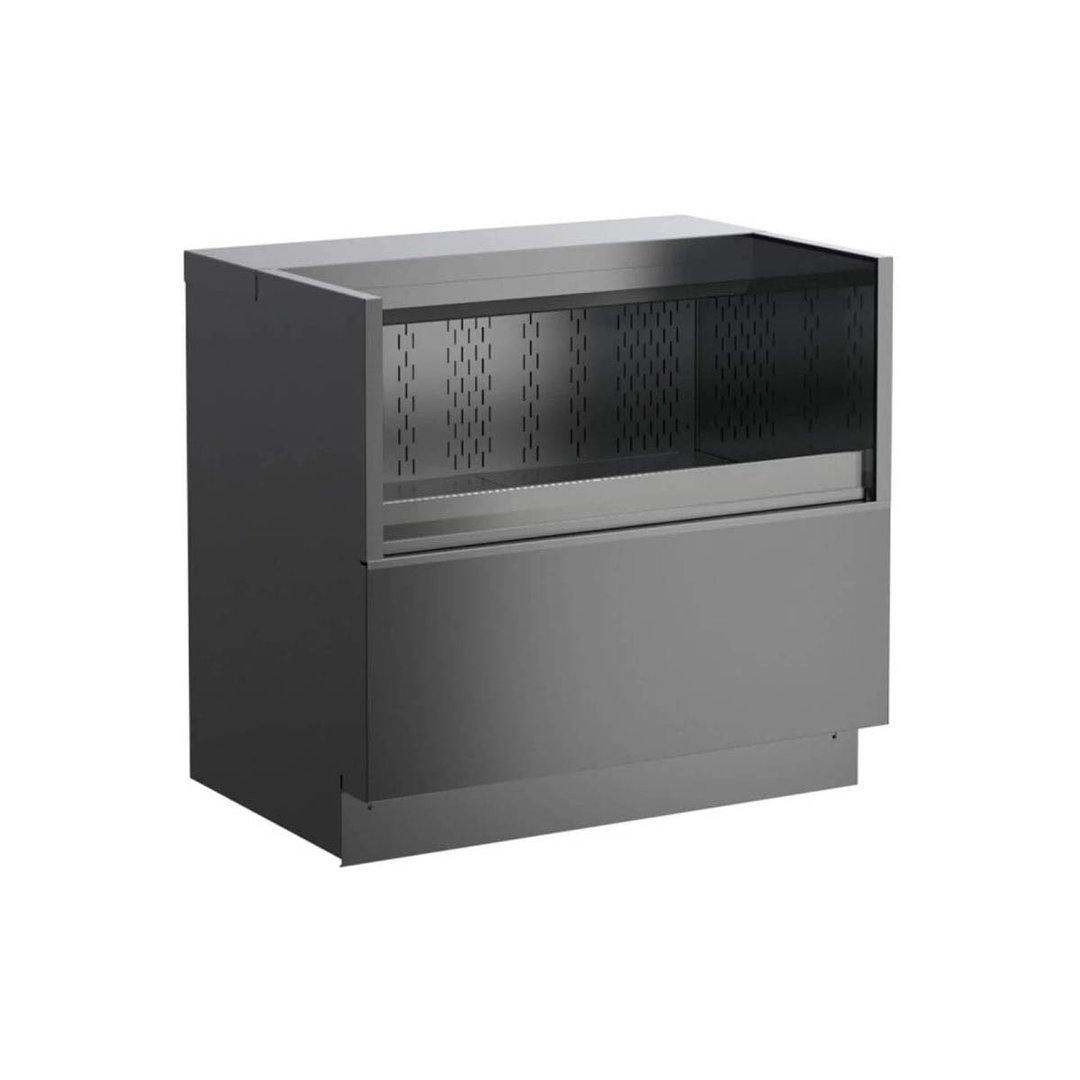 Structural Concepts CO3324R-UC 36" Undercounter Self-Service Open Air Merchandiser, Laminate Exterior, Self-Contained, Deck Only, w/ LED Lighting