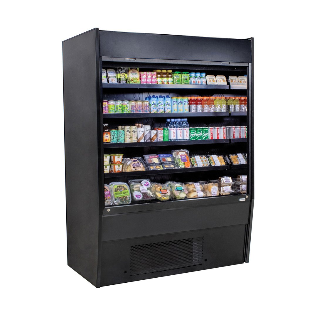Structural Concepts HECO67R 71" Vertical Self-Service Open Air Merchandiser, Self-Contained, 4 Shelves, High Profile