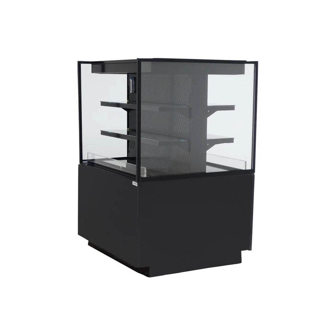 Structural Concepts NR3647RSSV2 36" Reveal Self-Service Refrigerated Dual Sided Display Case, Open Flat, Specify Exterior, w/2 Shelves 