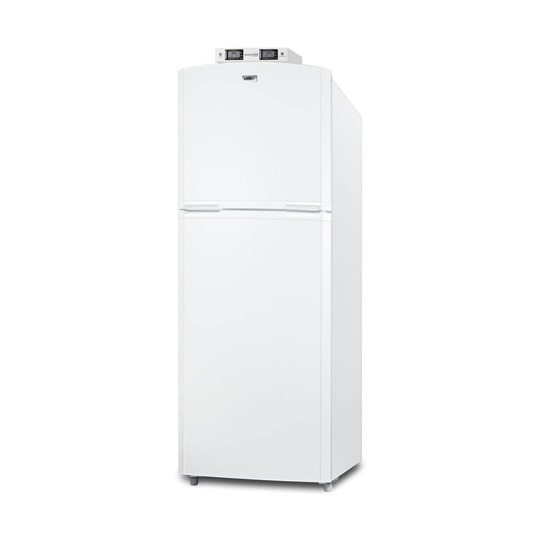 Summit BKRF14W 26" Break Room Reach-In Refrigerator Freezer in White, 13 cu. ft.