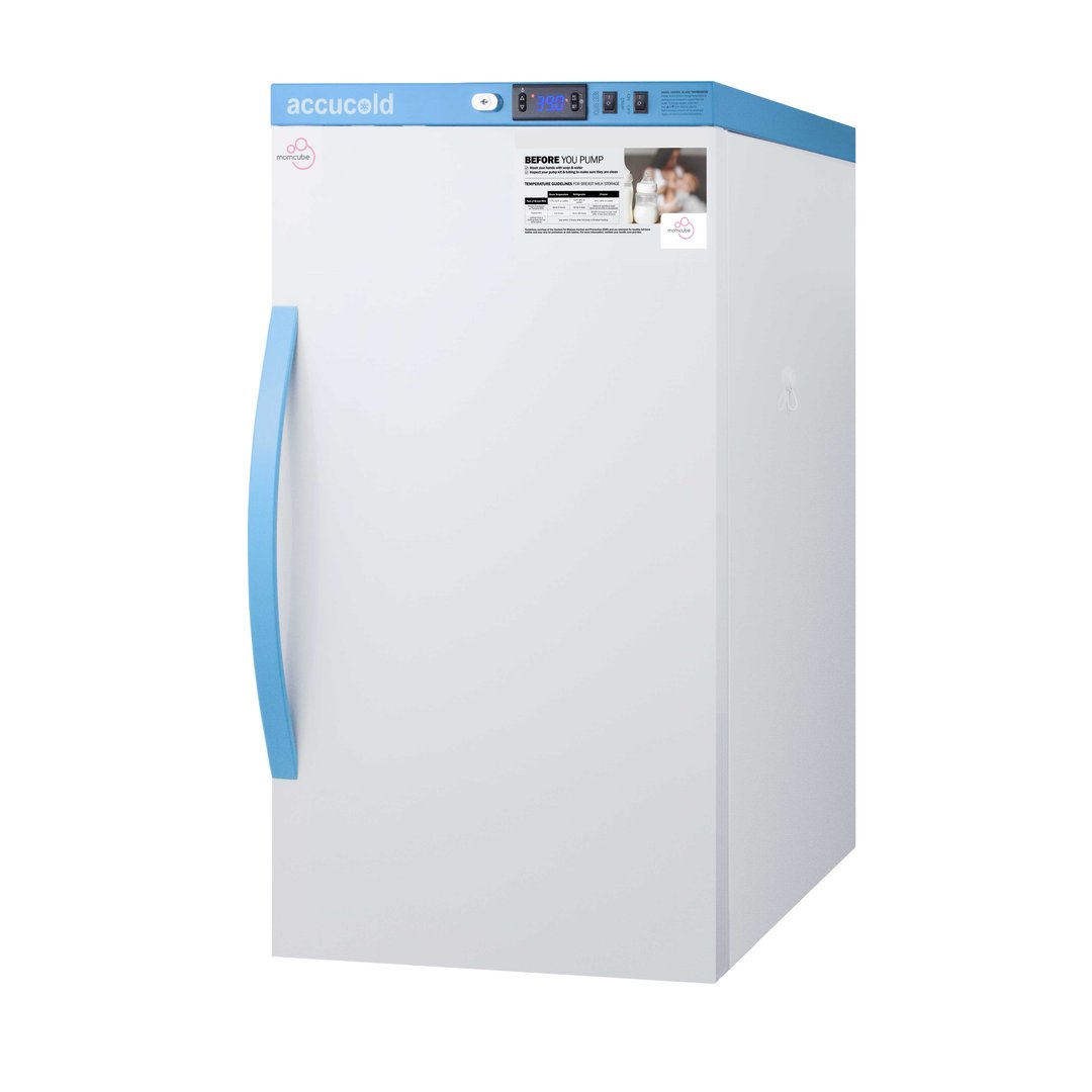 Accucold MLRS3MC 18.5" Undercounter Breast Milk Refrigerator, White, 3 cu. ft.