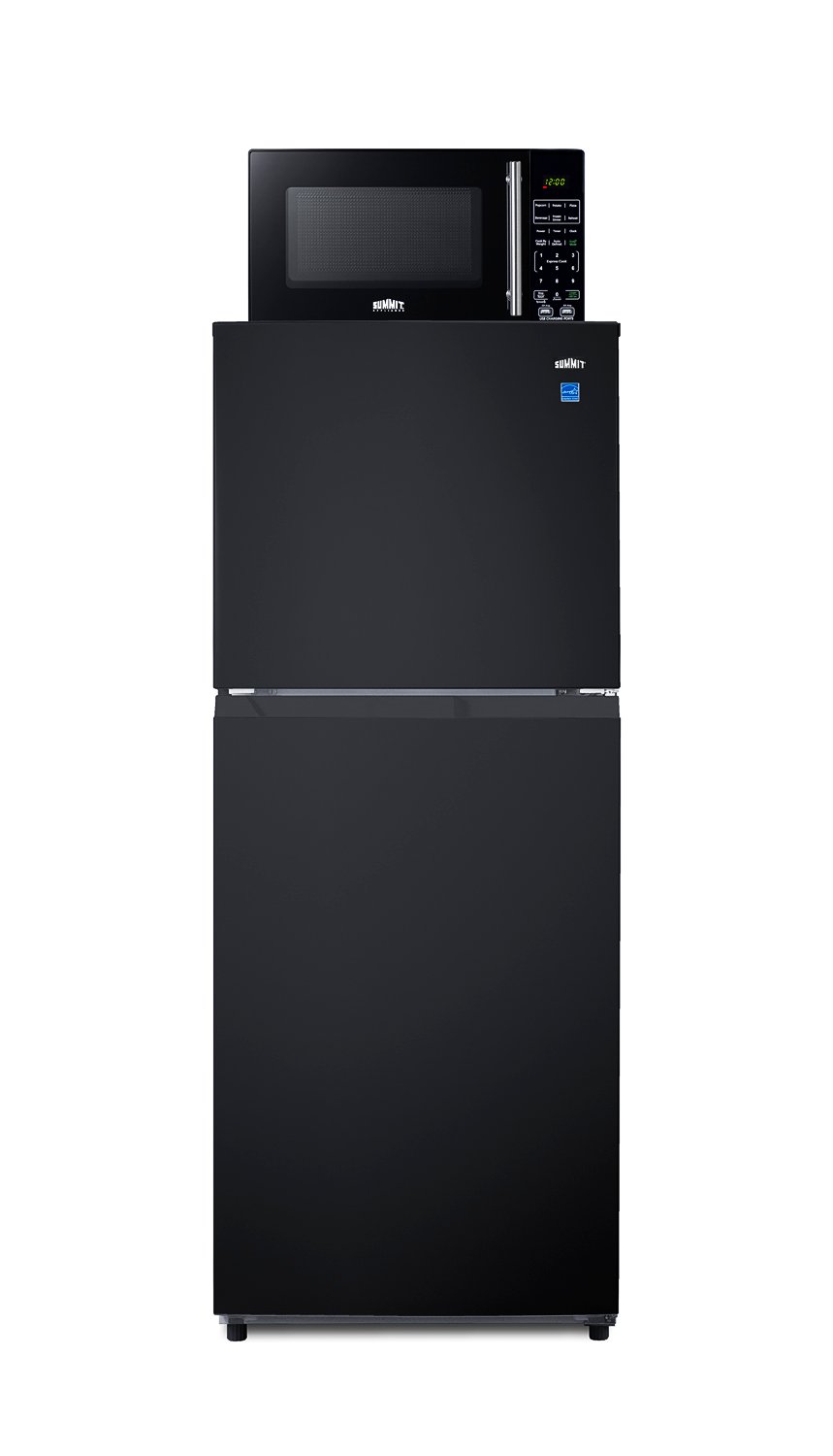 Summit MRF1087BA 23.25" Breast Milk Refrigerator & Freezer w/ Microwave, Black, 10.1 cu. ft.