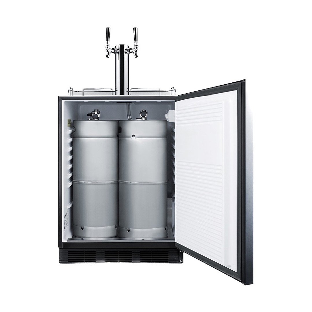 Summit SBC58BLBIADAWKDTWIN 24" Draft Wine Dispenser, ADA compliant, 5.5 cu. ft.