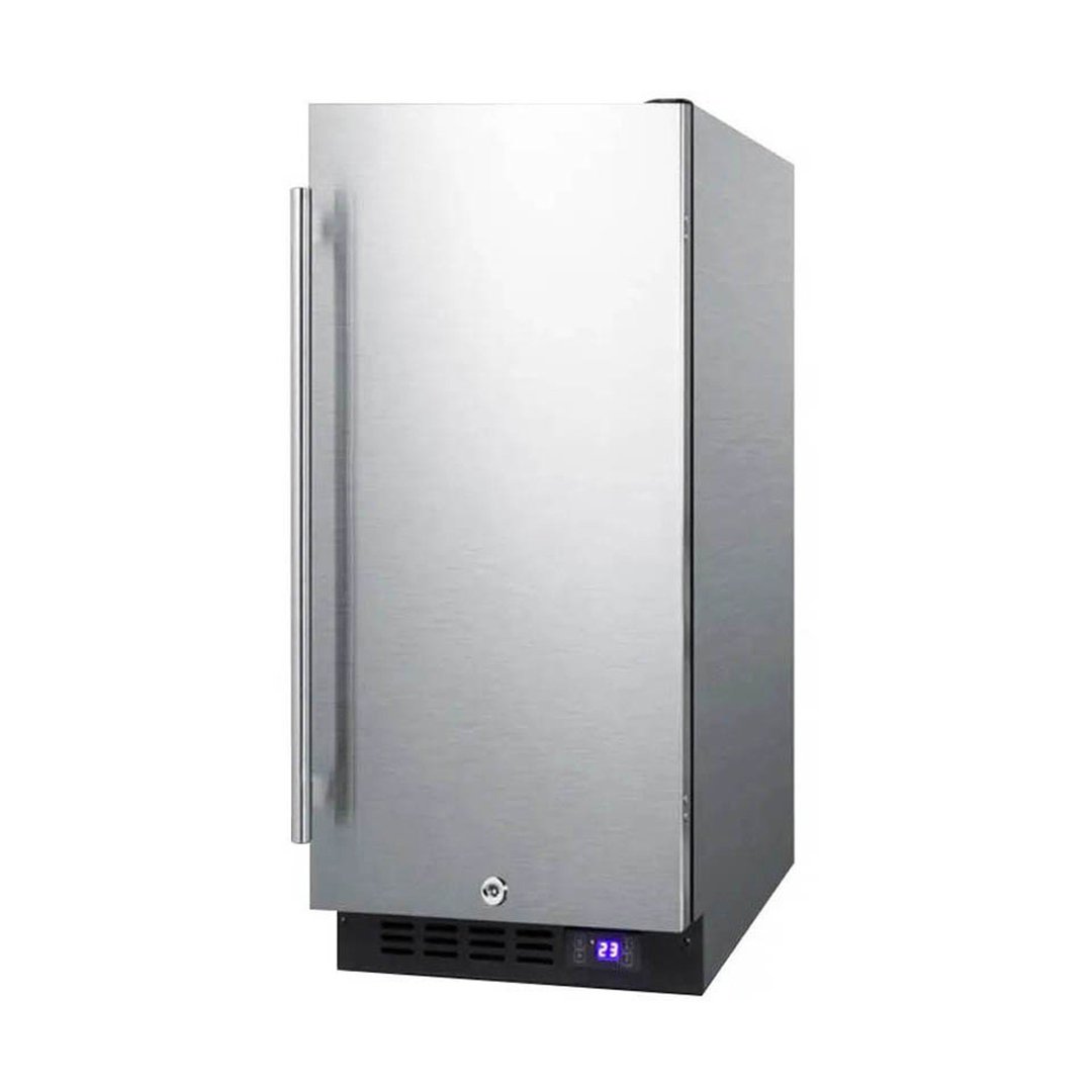 Summit SCFF1533BCSS 23" Built-in or Freestanding Undercounter Freezer, Stainless Steel, 2.4 cu. ft.
