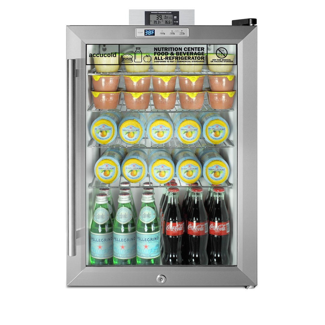 Accucold SCR312LNZ One Glass Door Undercounter Nutrition Center Refrigerator