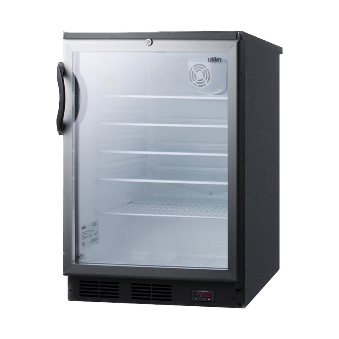 Summit SCR600BGLBIDTPUB 24" Refrigerated Craft Beer & Wine Merchandiser