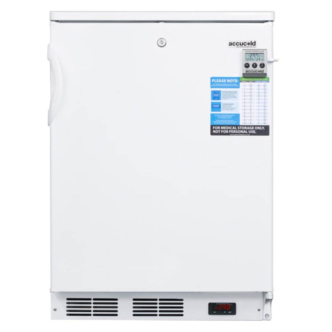 Accucold VLT650 24" Solid Door Medical Undercounter Freezer, 3.5 cu. ft.