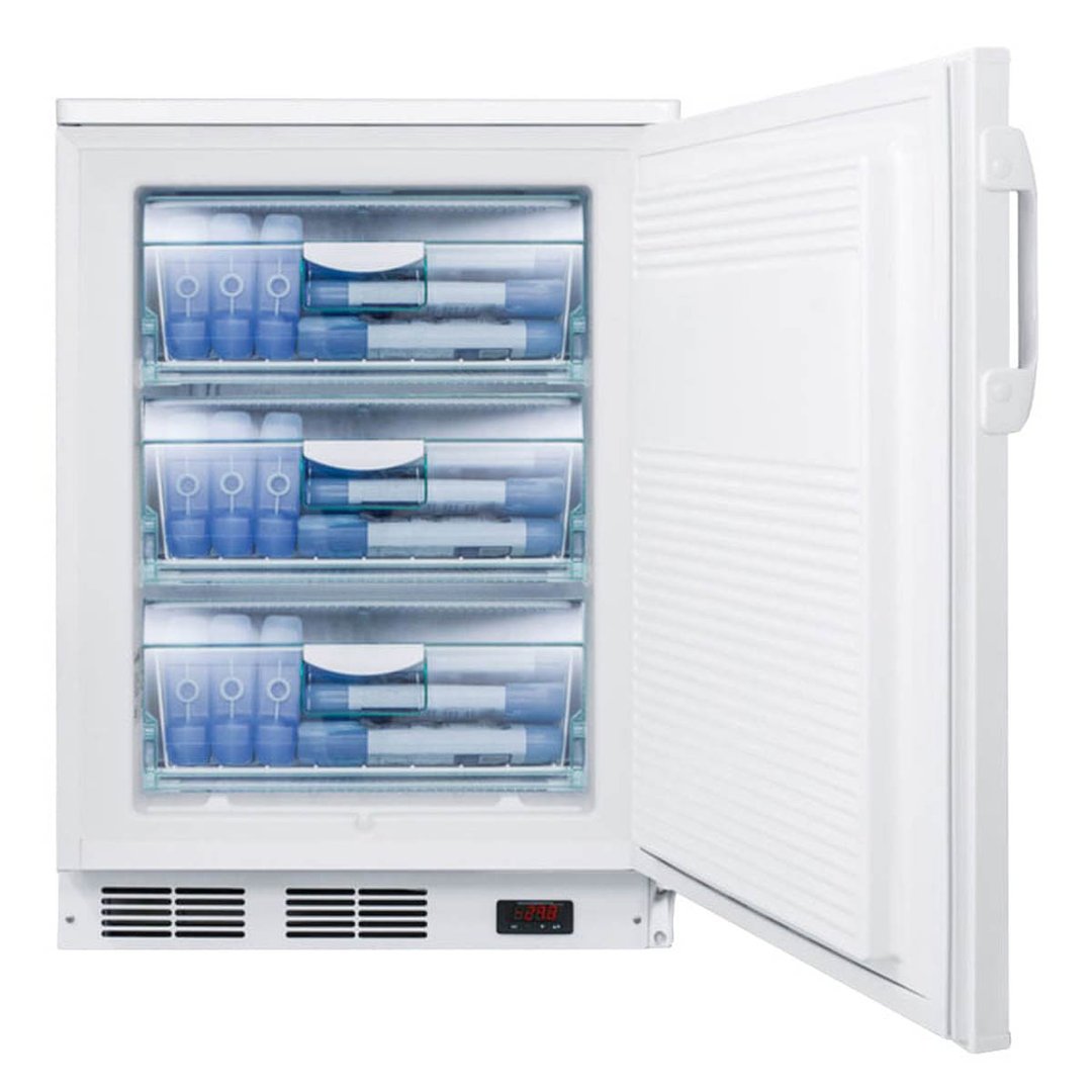 Accucold VLT650 24" Solid Door Medical Undercounter Freezer, 3.5 cu. ft.