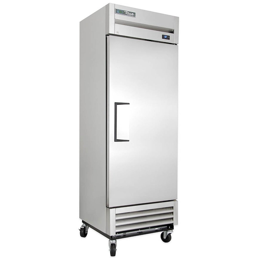 True T-19-HC 27" One Section Reach-In Refrigerator w/ Solid Door, Bottom Mount, Stainless Steel Front-Aluminum Sides