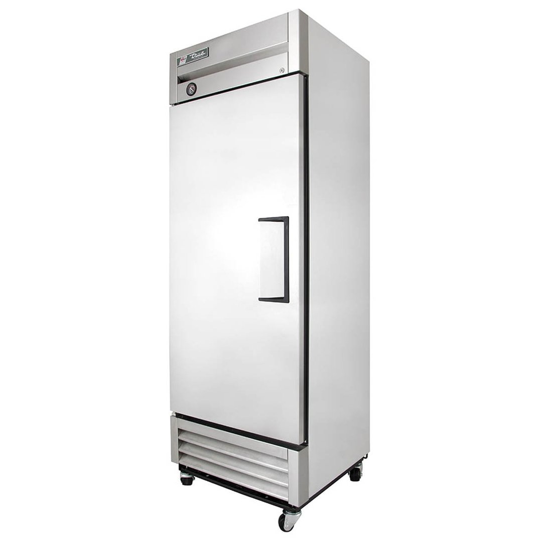 True T-19-HC 27" One Section Reach-In Refrigerator w/ Solid Door, Bottom Mount, Stainless Steel Front-Aluminum Sides