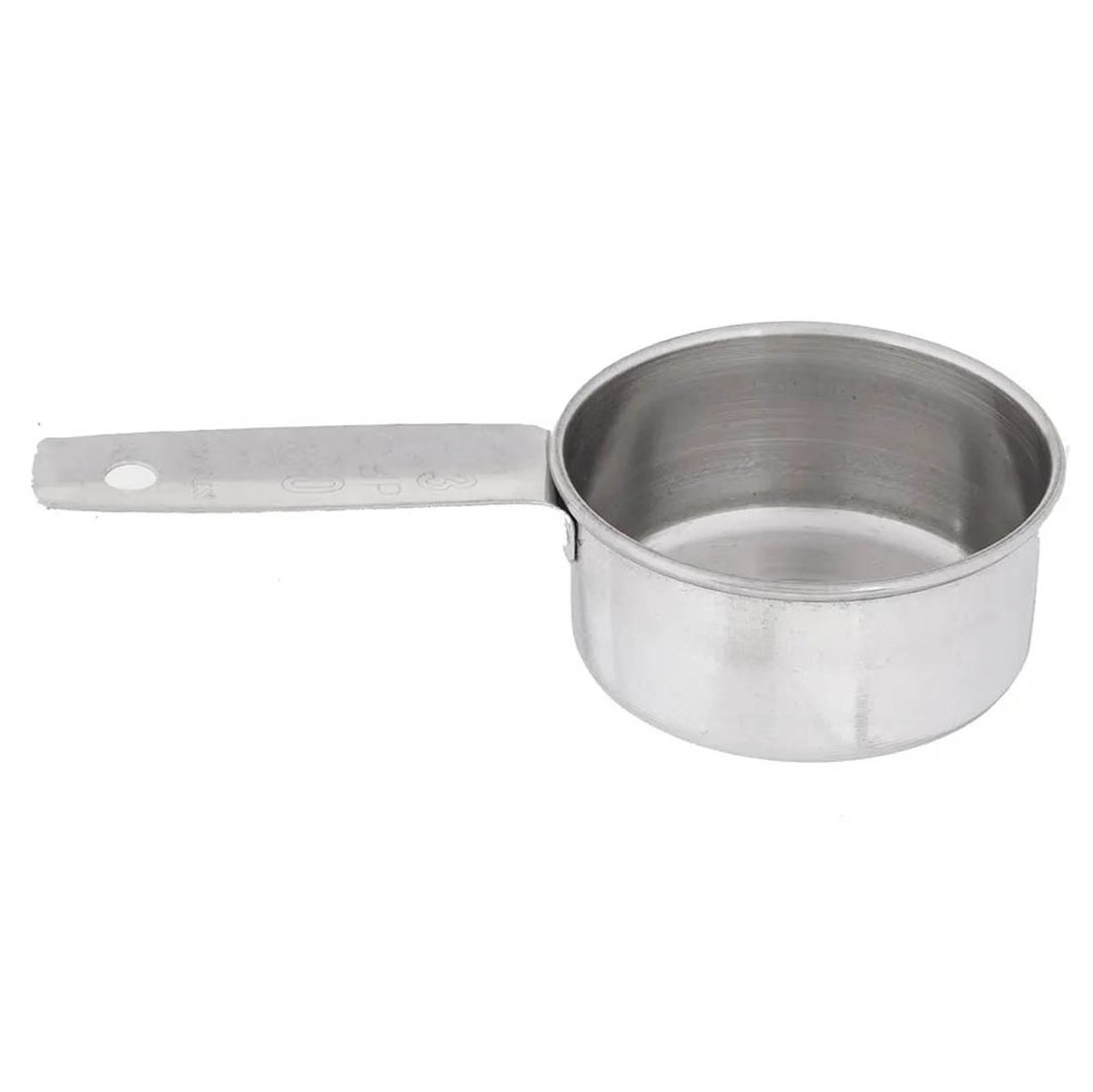 TableCraft 724B 1/3 Cup Stainless Steel Measuring Cup, Dishwasher Safe