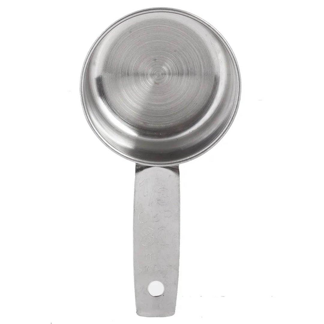 TableCraft 724B 1/3 Cup Stainless Steel Measuring Cup, Dishwasher Safe