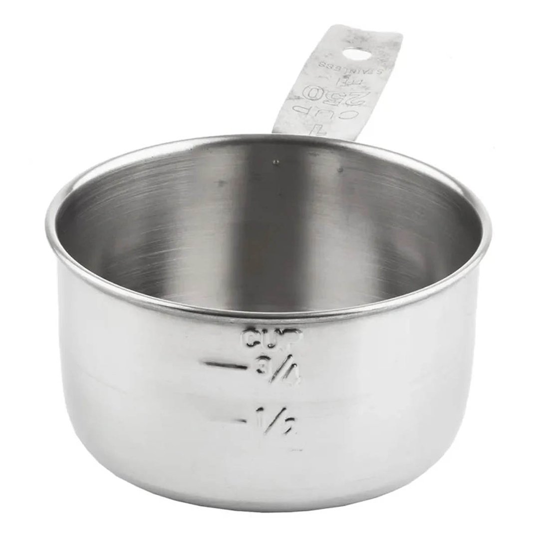 TableCraft 724D 1 Cup Stainless Steel Measuring Cup,Dishwasher Safe