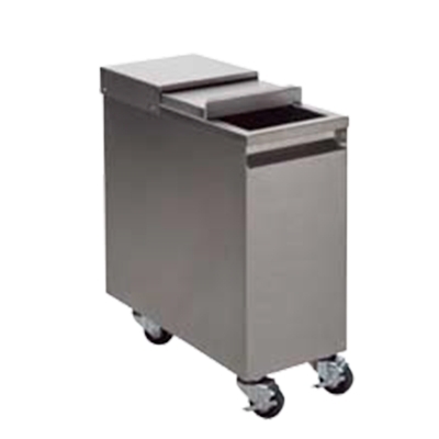 Tarrison TA-IBM50 Stainless Steel Mobile Ice Bin, 75 lb, Silver