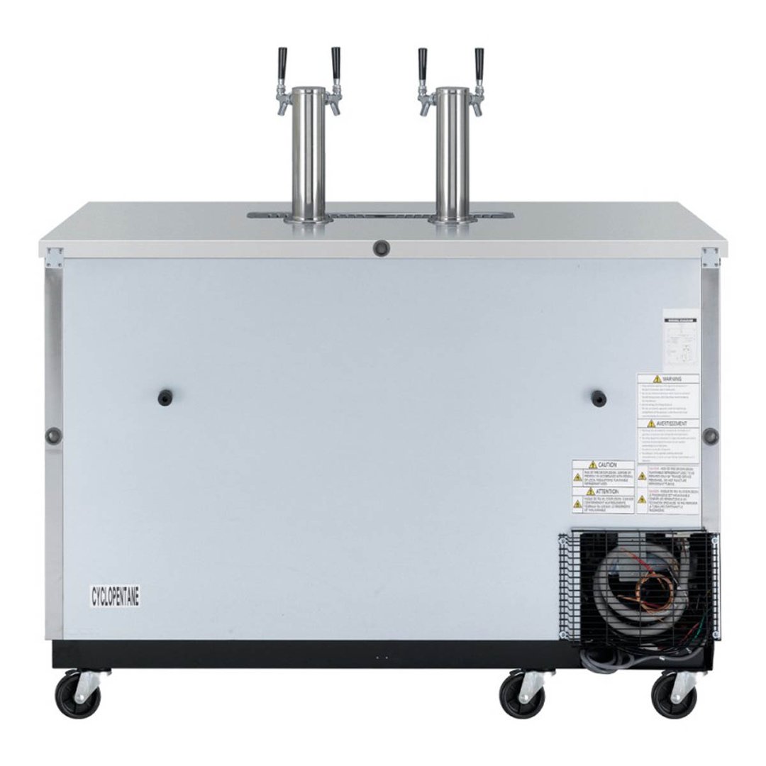 Turbo Air TBD-2SDD-N6 58" 2 Columns / Towers Super Deluxe Beer Dispenser