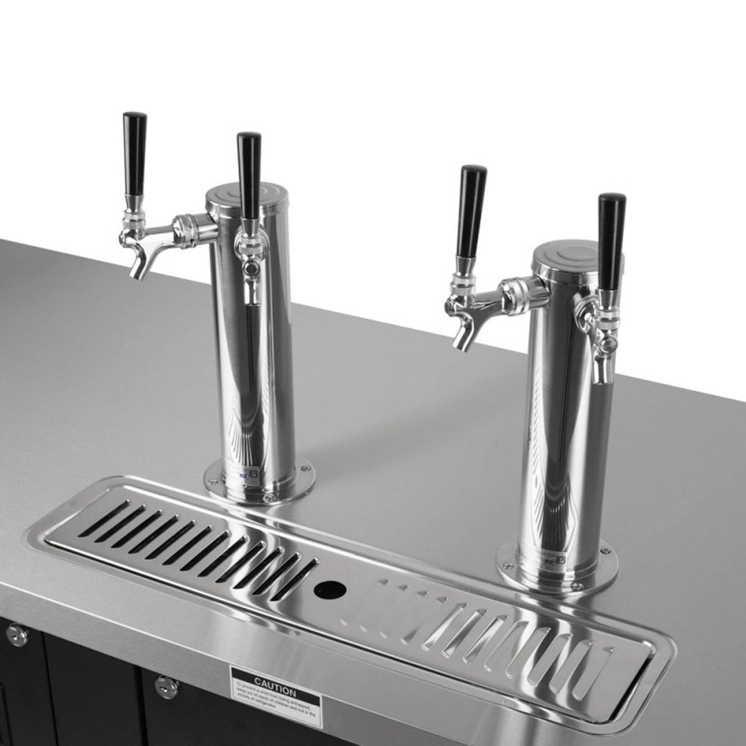 Turbo Air TBD-4SBD-N 90" 2 Columns / Towers Draft Beer Cooler Dispenser
