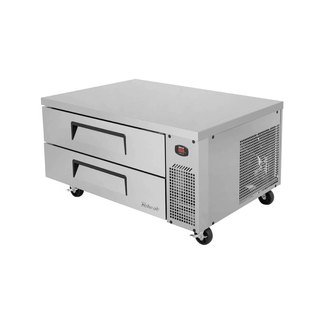 Turbo Air TCBE-48SDR-N 47" 2 Drawers Refrigerated Chef Base, Flat Top, 7.5 cu. ft.