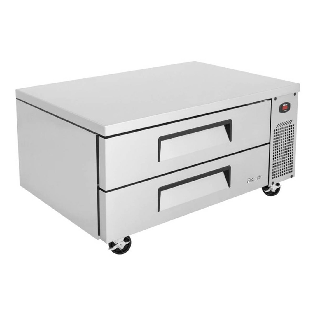 Turbo Air TCBE-48SDR-N 47" 2 Drawers Refrigerated Chef Base, Flat Top, 7.5 cu. ft.
