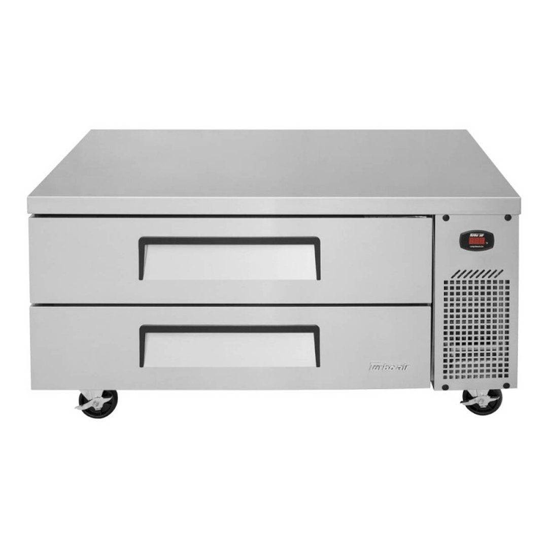 Turbo Air TCBE-48SDR-N 47" 2 Drawers Refrigerated Chef Base, Flat Top, 7.5 cu. ft.