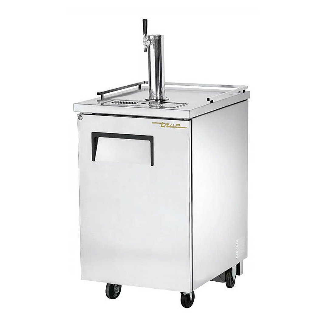 True TDD-1-S-HC 23" 1 Solid Swing Door Direct Draw Beer Cooler w/ 1 Tap & 1 Keg Capacity