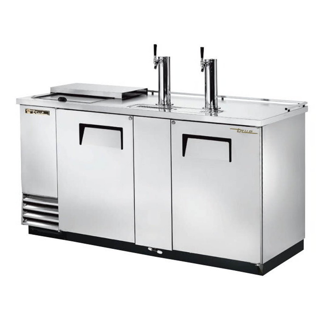 True TDD-3CT-S-HC 69" Solid Door Direct Draw Beer Dispenser with 2 Taps & 3 Keg Capacity
