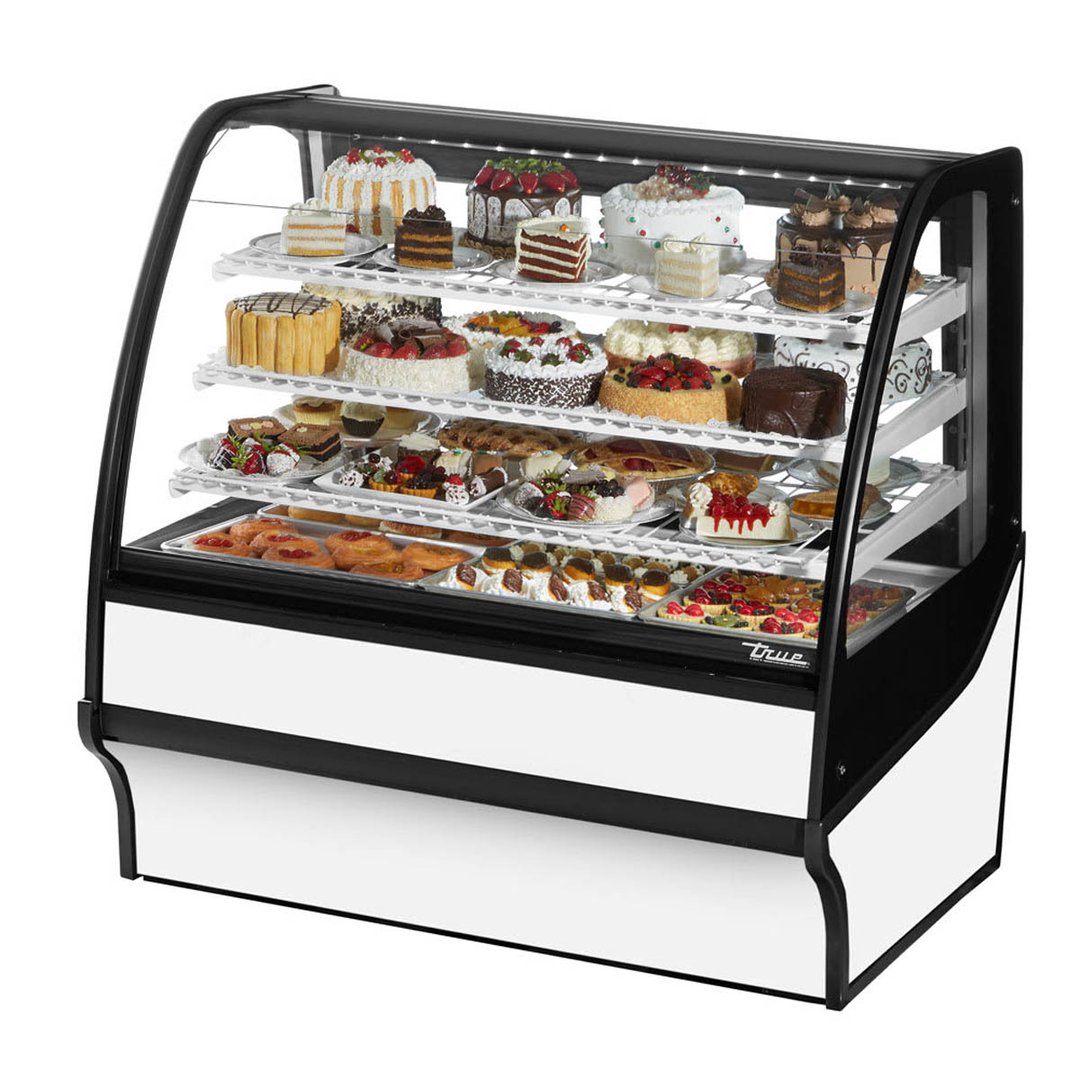 True TDM-R-48-GE/GE-W-W 48" White Refrigerated Bakery Display Case