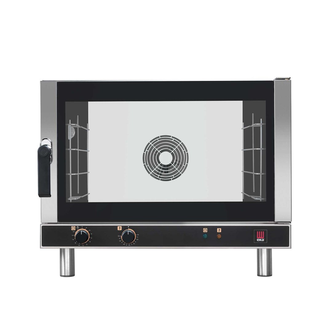 Tecnoeka EKFA 464 AL Single Deck Electric Convection Oven with Manual Contols, 208/240 Volts